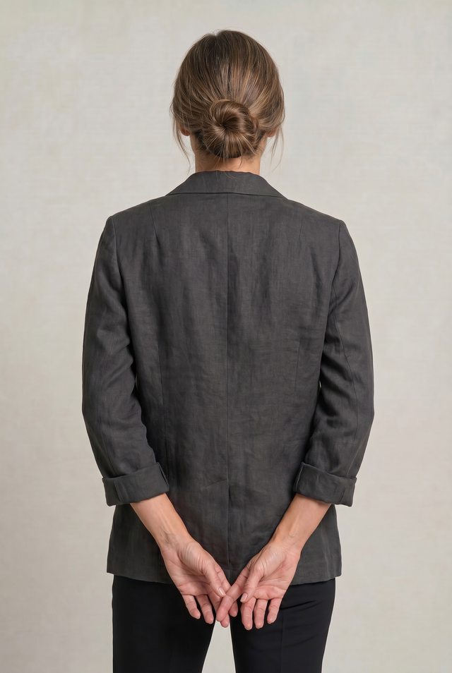 Women’s Relaxed Lightweight Cotton Blend Blazer