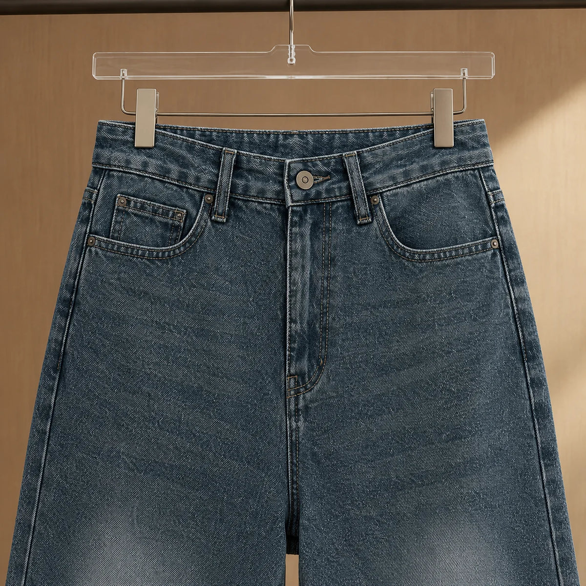 Women’s Mid-Rise Stretch Wide-Leg Denim Jeans