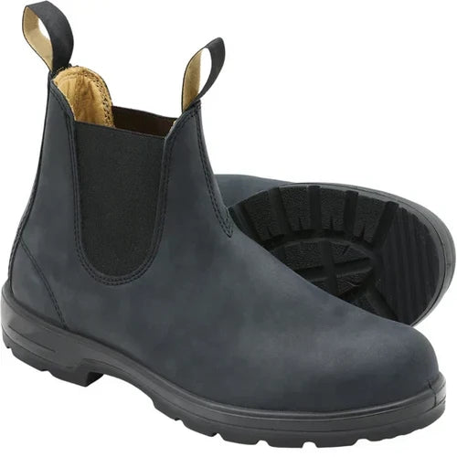 Men’s Waterproof Vegan Leather Chelsea Boots with Elastic Sides