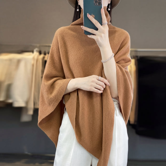 Women’s 100% Merino Wool Shawl Collar Pullover