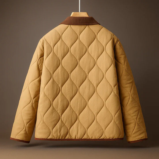Women’s Lightweight Quilted Jacket with Lapel Collar