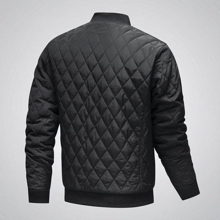 Men’s Diamond Quilted Lightweight Bomber Jacket