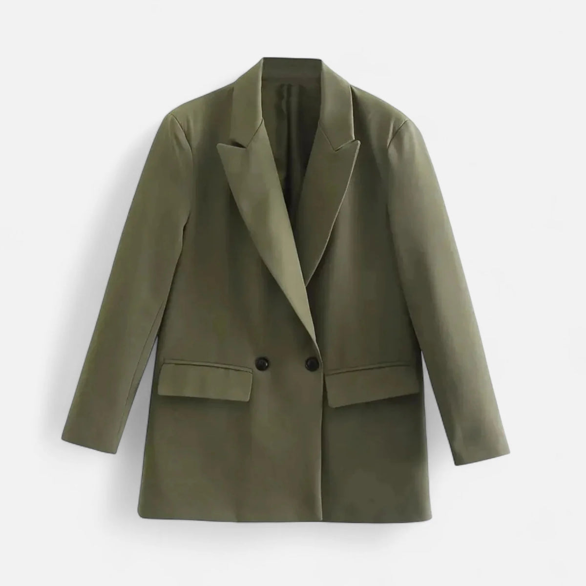 Women’s Relaxed Double-Breasted Blazer with Timeless Tailored Style