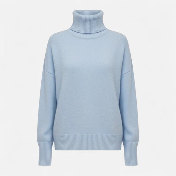 Women’s Oversized Thick Knit Turtleneck Sweater for Winter