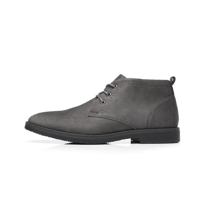 Men’s Elegant Microfiber Chukka Boots with Low Heel