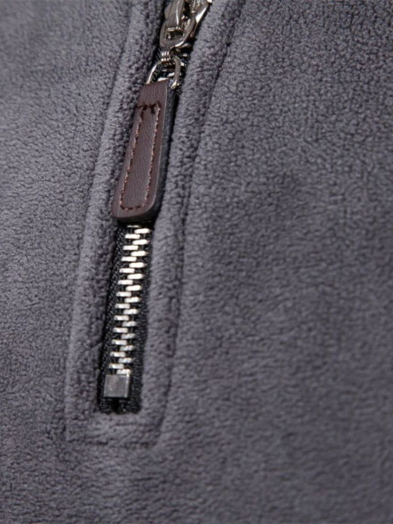 Men’s Refined Mock Neck Quarter-Zip Knit Pullover