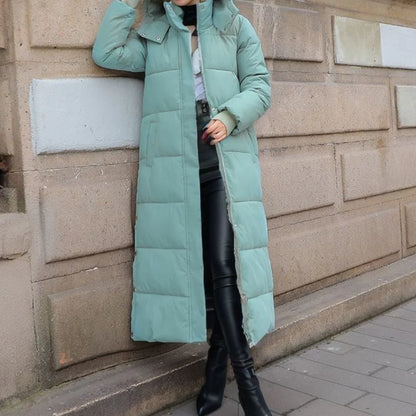 Women's Tailored Wool-Blend Winter Coat with Refined Silhouette