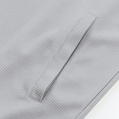 Men’s Textured Relaxed-Fit Lapel Button Jacket