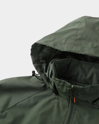 Men’s Hooded Field Jacket with Utility Pockets