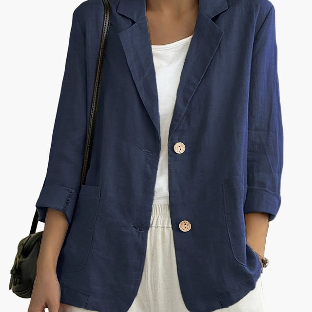 Women’s Lightweight Linen Tailored Blazer