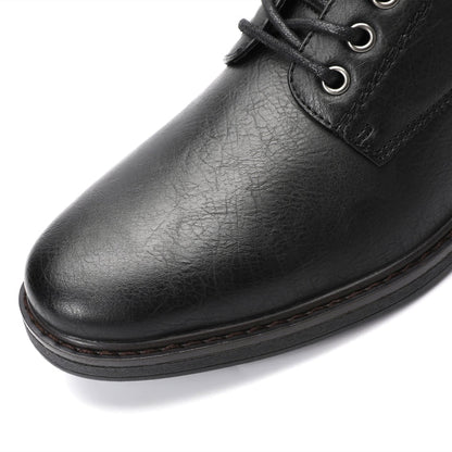 Men’s Business Winter Boots with Round Toe and Medium Heel