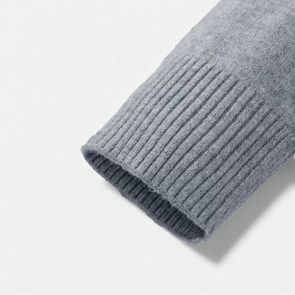 Men’s Medium-Stretch V-Neck Winter Knit Pullover