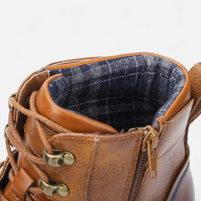 Men’s Lightweight Retro Leather-Style Boots