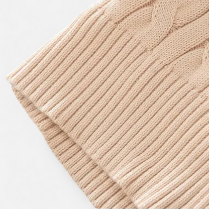 Men’s Ribbed Turtleneck Half-Zip Knit Sweater