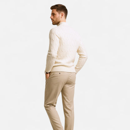 Men’s Soft Knit Relaxed Crew Neck Pullover