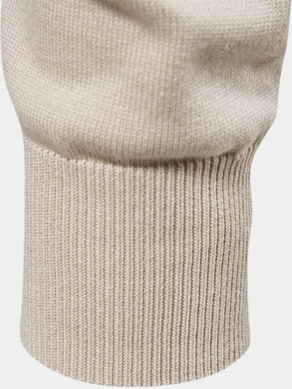 Men’s Minimalist Breathable Knit Crew Neck Pullover