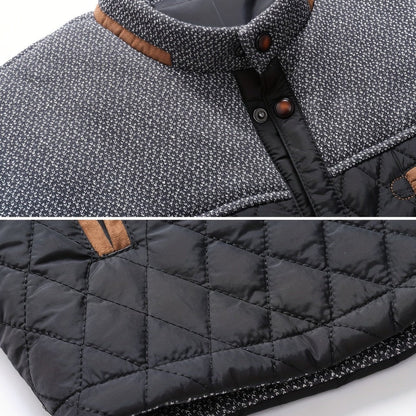 Men’s Quilted Stand-Collar Lightweight Winter Jacket
