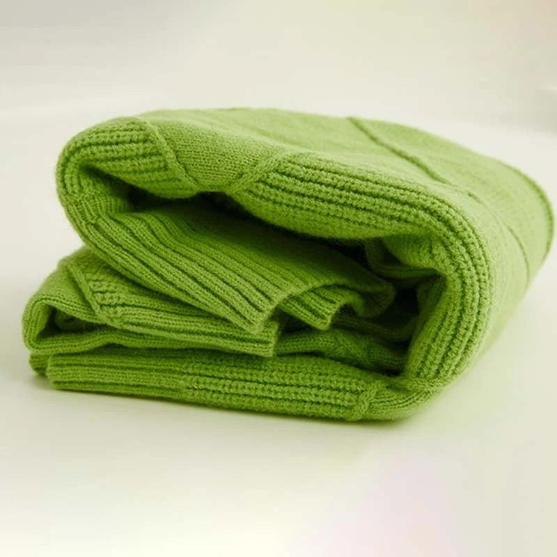Women’s Textured Geometric High-Neck Relaxed Knit Sweater