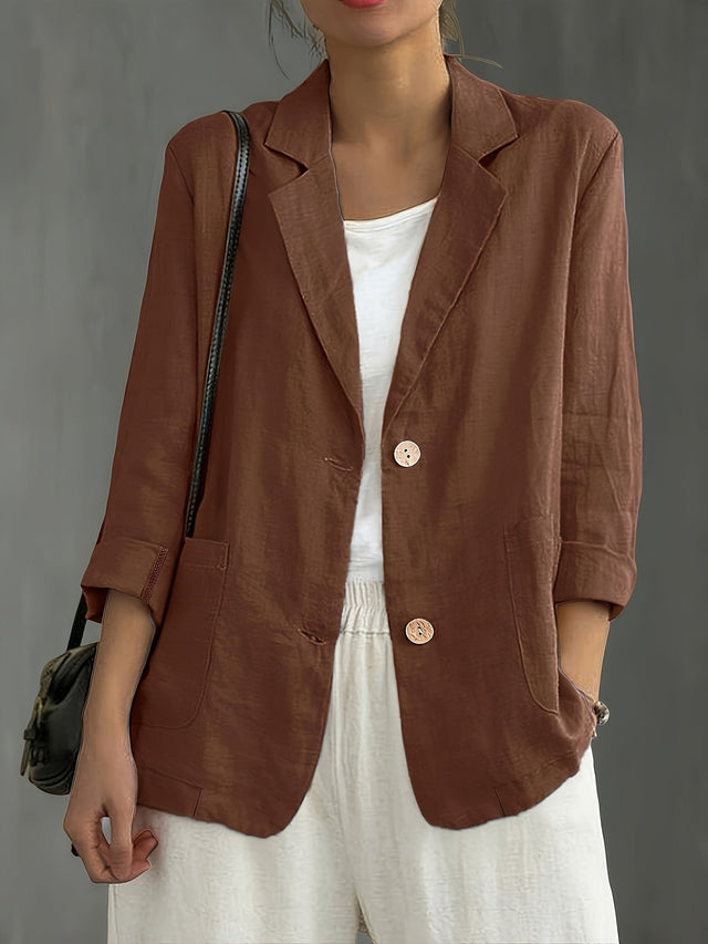 Women’s Lightweight Linen Tailored Blazer