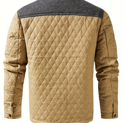 Men’s Quilted Stand-Collar Lightweight Winter Jacket