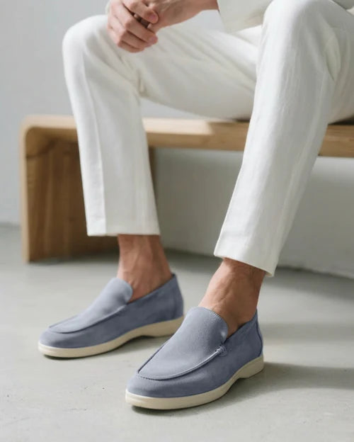 Men’s Soft Suede-Style Slip-On Loafers with Lightweight Sole