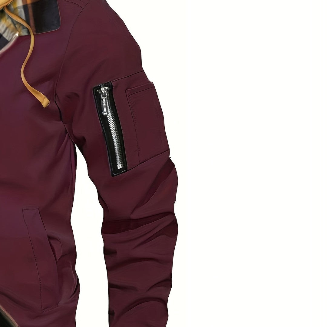 Men’s Warm-Lined Hooded Full-Zip Winter Jacket