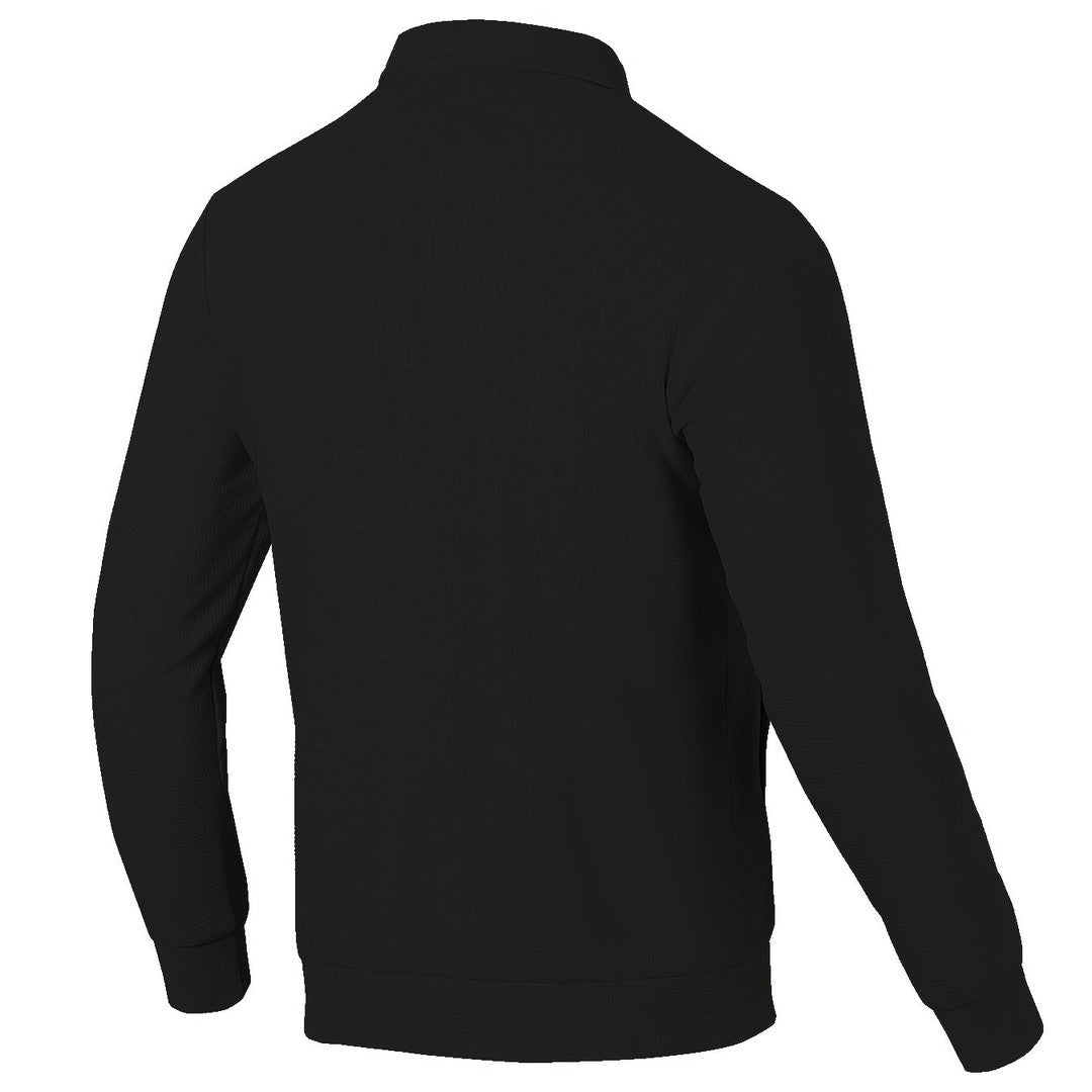 Men’s Textured Relaxed-Fit Lapel Button Jacket