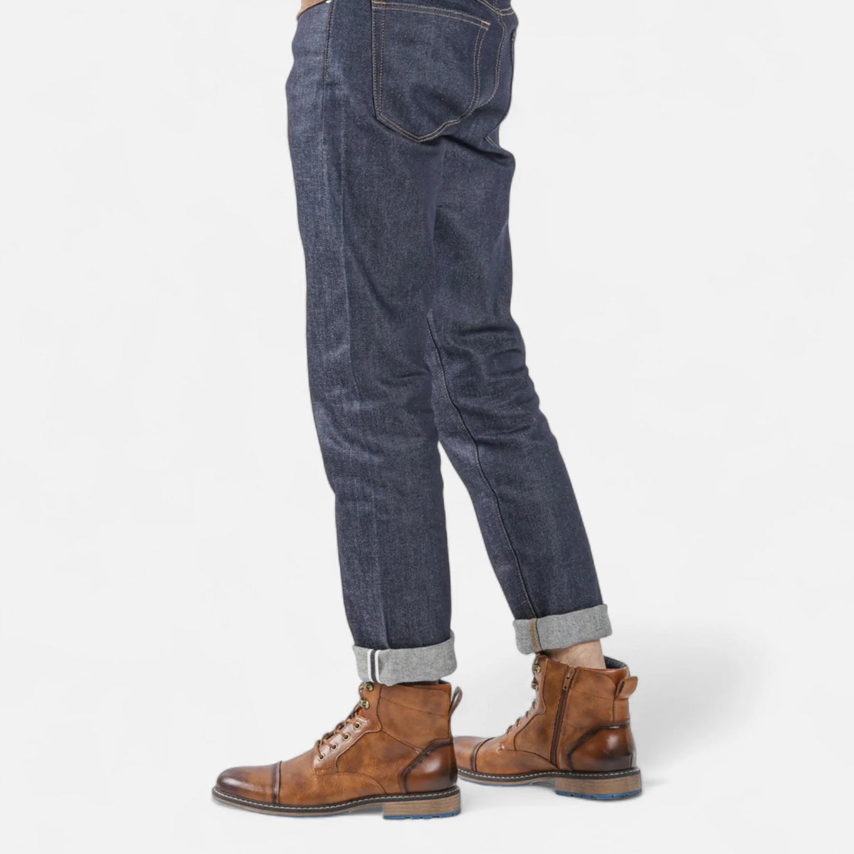 Men’s Lightweight Retro Leather-Style Boots