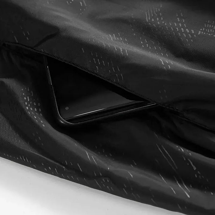 Unisex Lightweight Packable Water-Repellent Rain Jacket