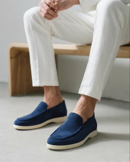 Men’s Soft Suede-Style Slip-On Loafers with Lightweight Sole