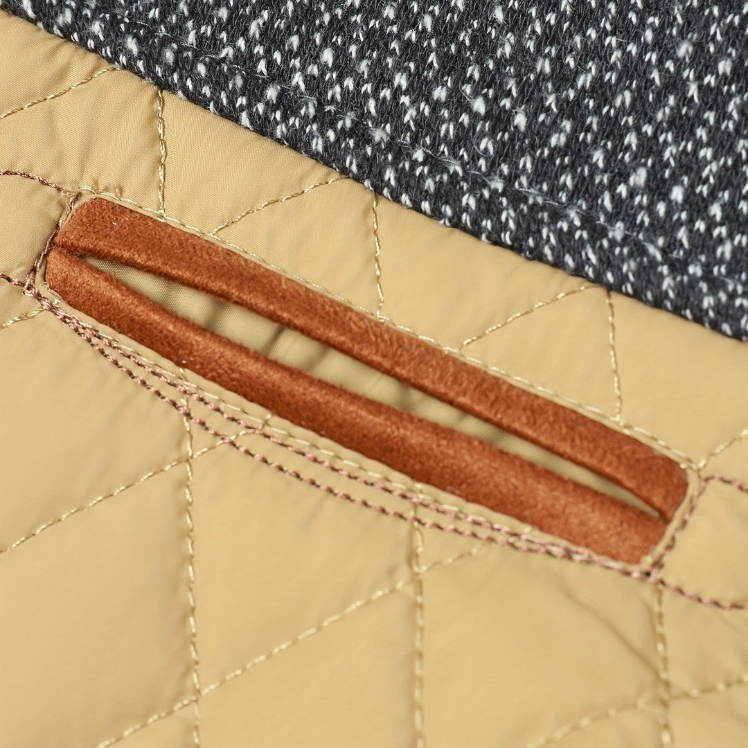 Men’s Quilted Stand-Collar Lightweight Winter Jacket