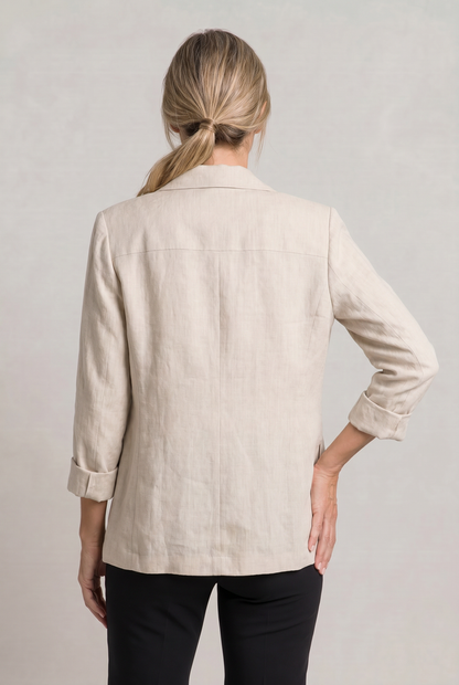 Women’s Relaxed Lightweight Cotton Blend Blazer