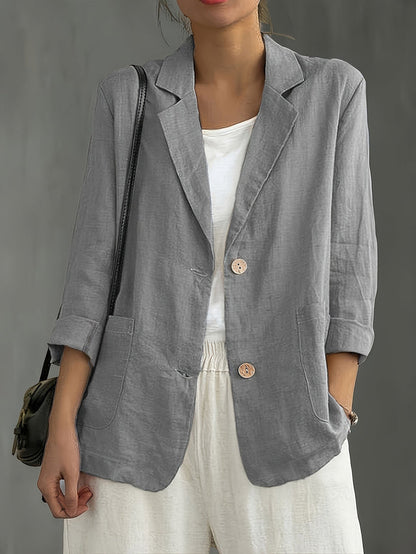 Women’s Lightweight Linen Tailored Blazer