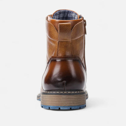 Men’s Lightweight Retro Leather-Style Boots
