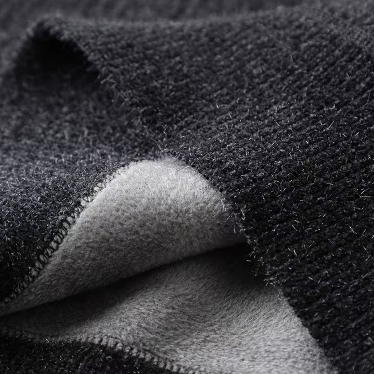 Men’s Striped Half-Zip Stand Collar Knit Sweater