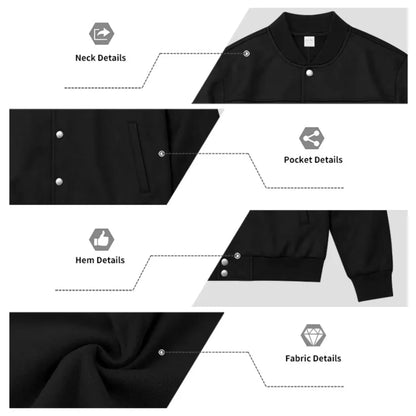 Men’s Suede-Texture Stand Collar Button-Up Jacket