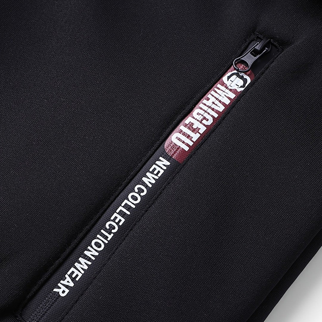 Men’s Plush-Lined Stretch Hooded Winter Jacket