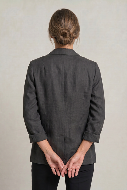 Women’s Relaxed Lightweight Cotton Blend Blazer