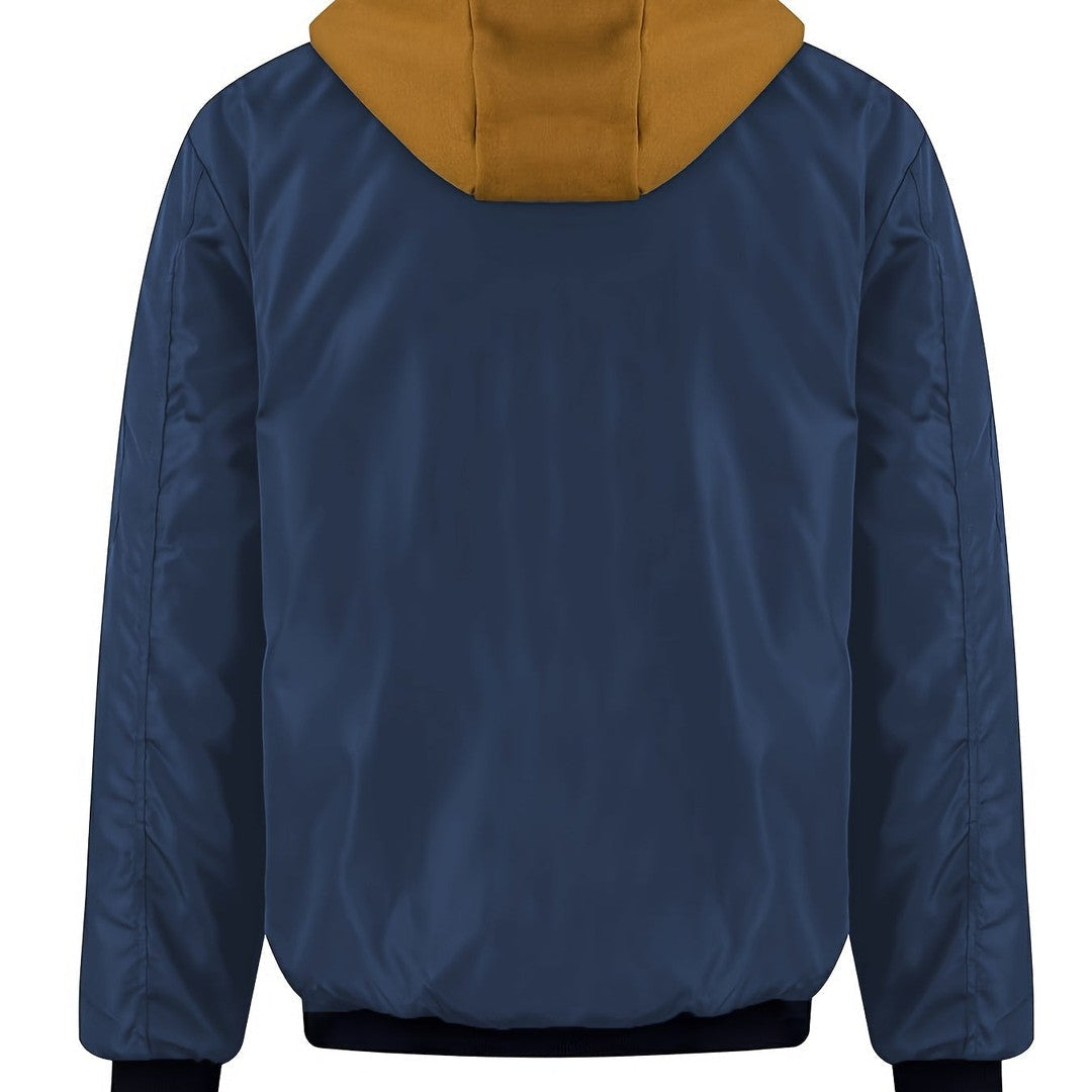 Men’s Warm-Lined Hooded Full-Zip Winter Jacket
