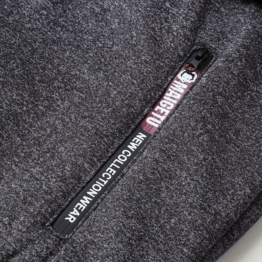 Men’s Plush-Lined Stretch Hooded Winter Jacket