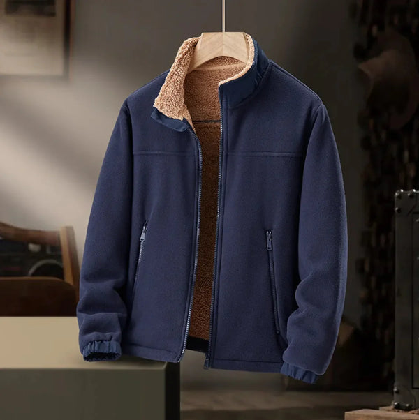 Men’s Relaxed Sherpa-Detail Casual Jacket