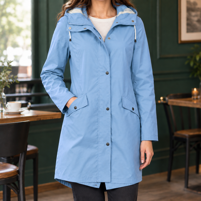 Women’s Mid-Length Hooded Utility Jacket