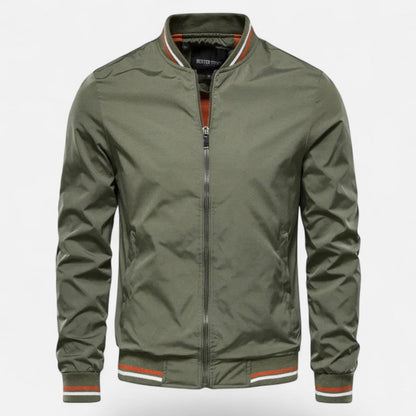 Men’s Lightweight Stand-Collar Full-Zip Casual Jacket