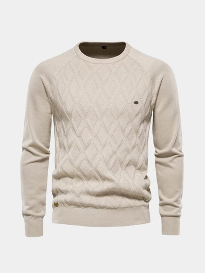 Men’s Minimalist Breathable Knit Crew Neck Pullover