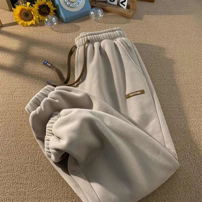 Women’s High-Waist Sherpa-Lined Fleece Joggers