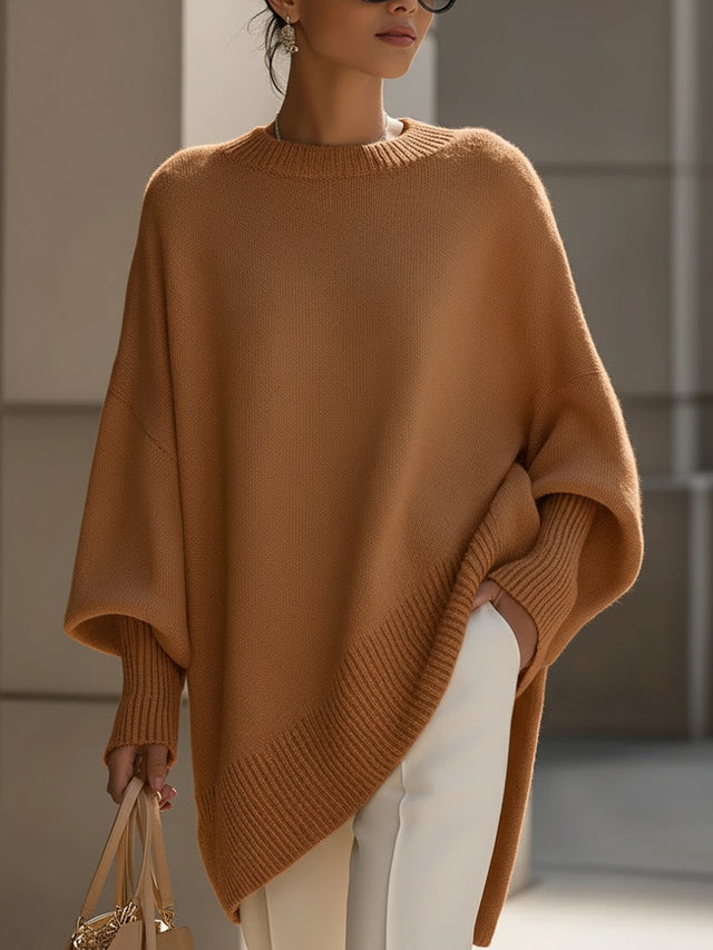 Women’s Oversized Relaxed Fit Stretch Knit Sweater