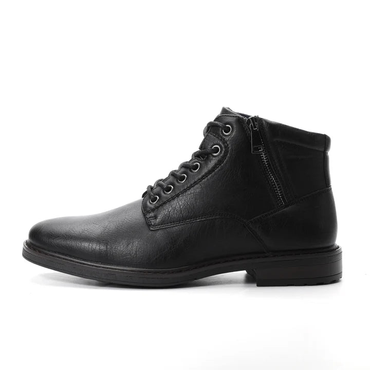 Men’s Business Winter Boots with Round Toe and Medium Heel