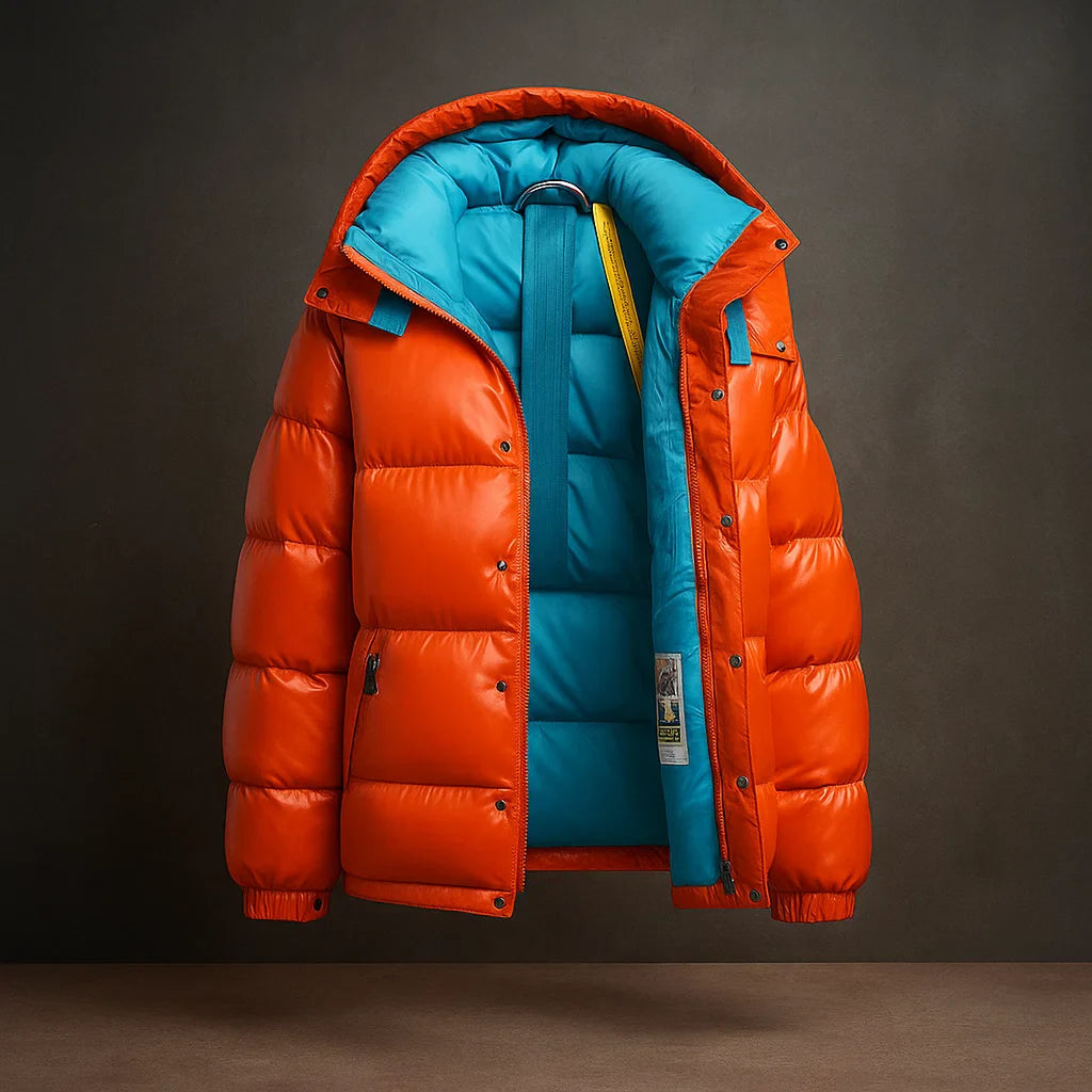 Men's Insulated Full-Zip Winter Puffer Jacket