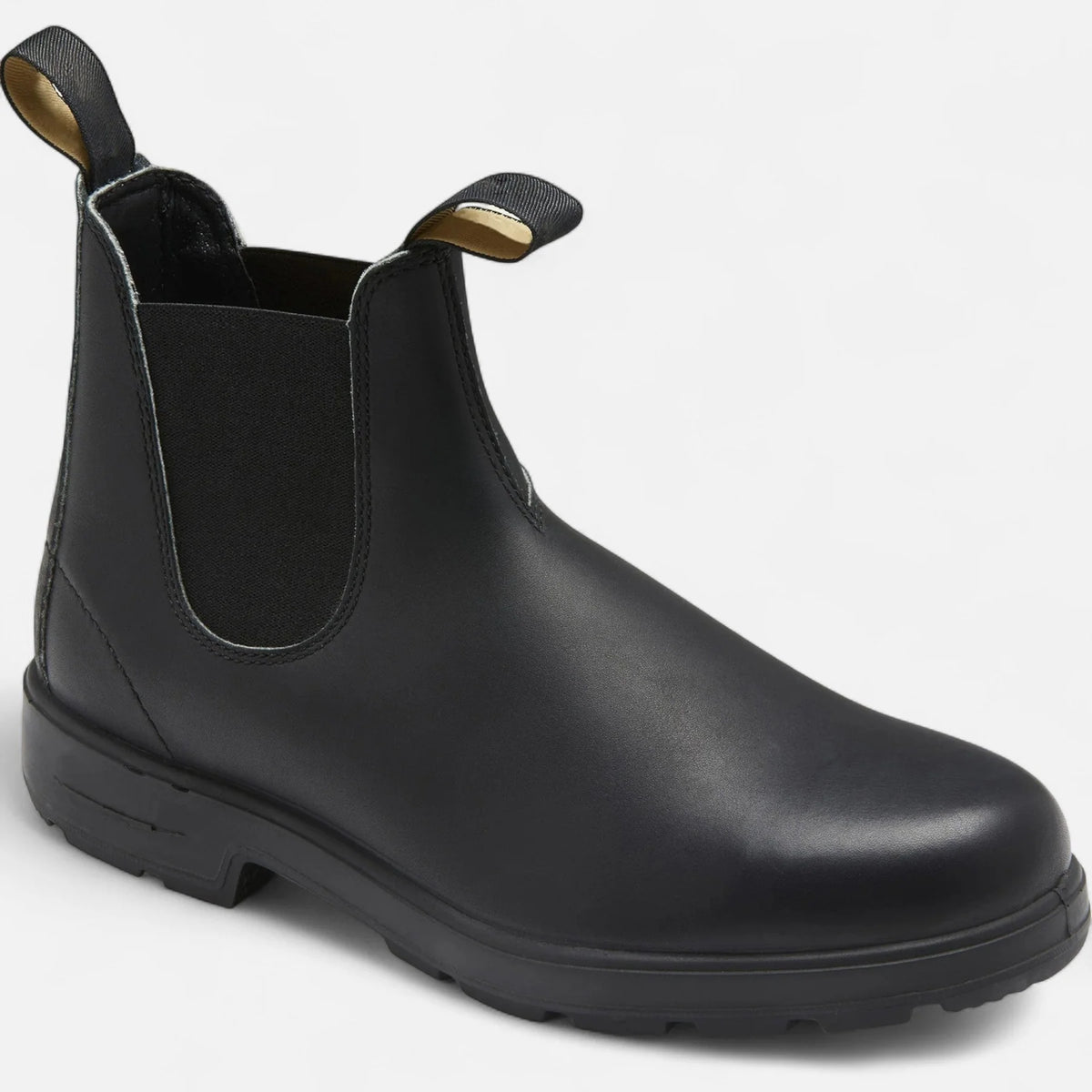 Men’s Classic Leather Chelsea Boots with Elastic Side Panels