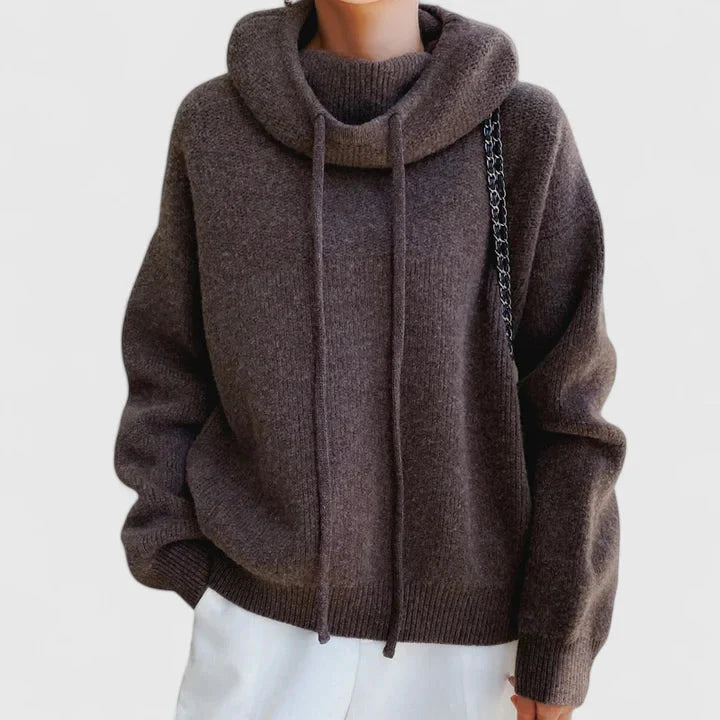 Women’s Soft Knit Pullover Hoodie Sweater for Everyday Comfort
